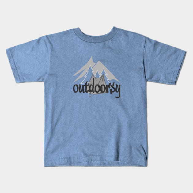 Outdoorsy Kids T-Shirt by Blikk
